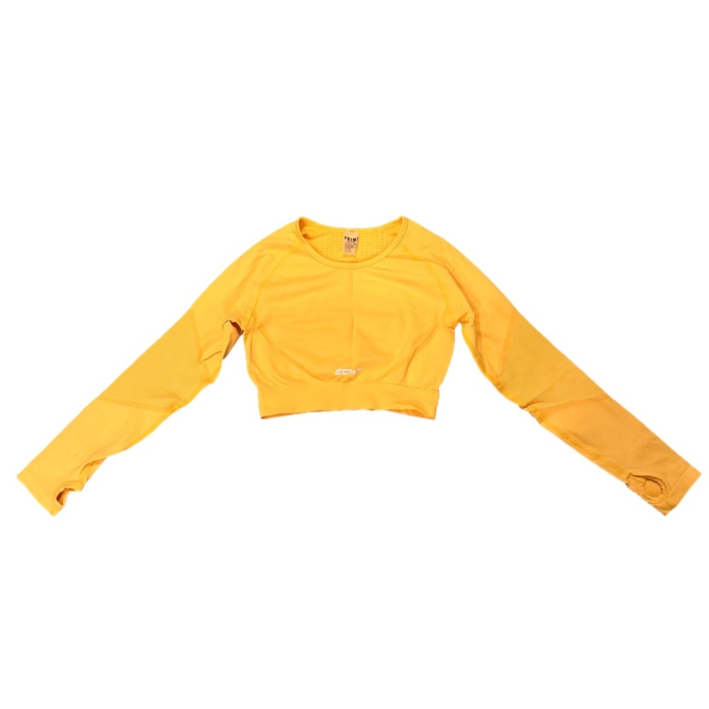ECHT Yellow Matching Set Long Sleeve & Legging Combo Size M